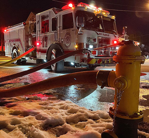 New Franklin Engine 17 and hydrant